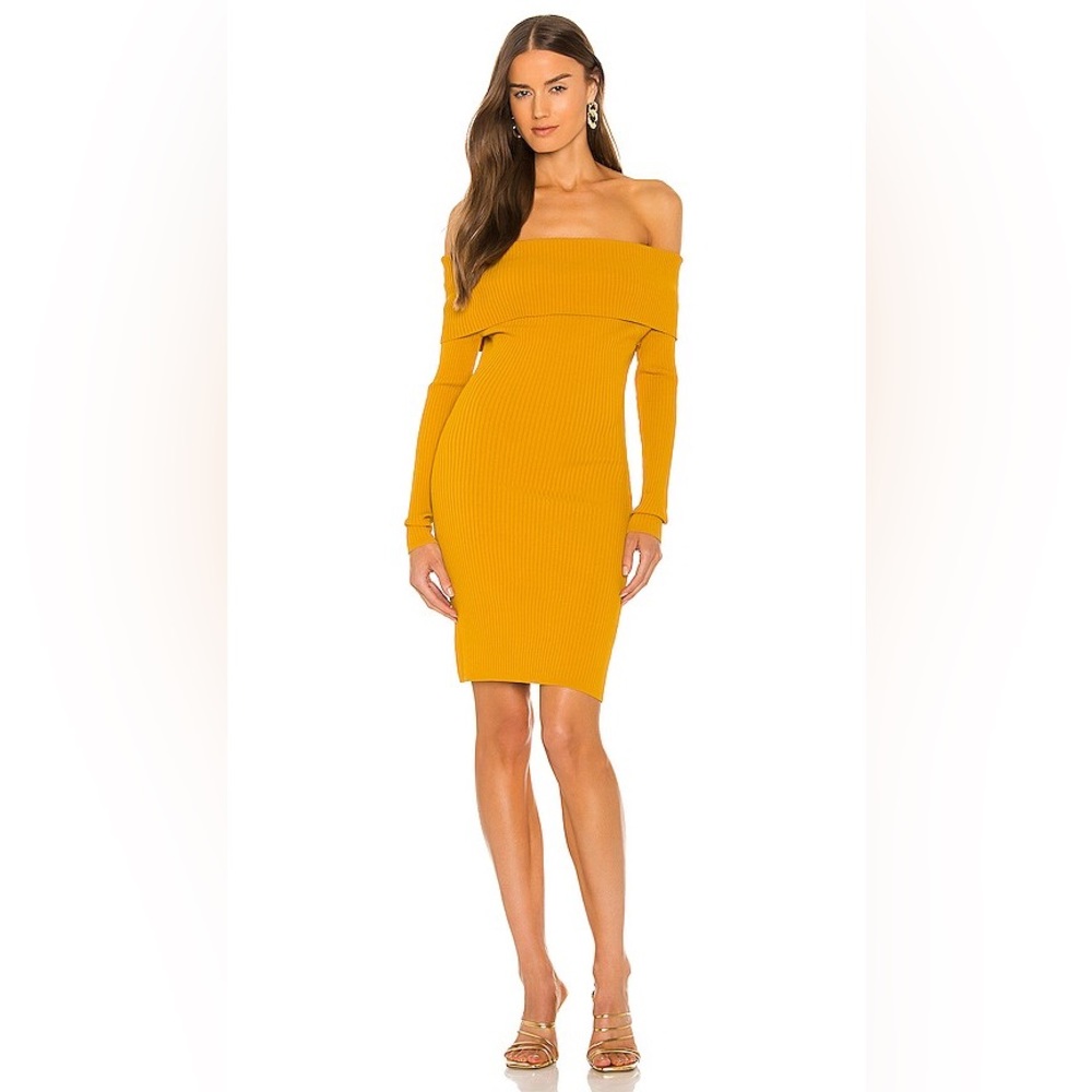 Ronny Kobo Saffron Dress in Mineral Yellow Size S